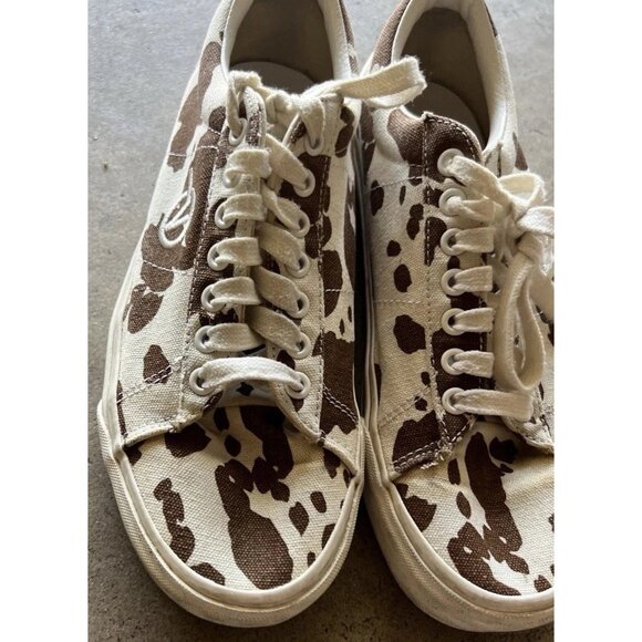 Vans Sid DX Anaheim Factory free range Cow Print Canvas Shoes Mens 8 Women’s 9.5 - Picture 2 of 16